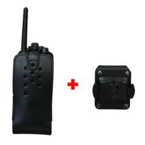 HOUSSE PROFESSIONNELLE EN CUIR AVEC CLIP CEINTURE - ACCESSOIRE TALKIE WALKIE