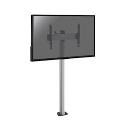 KIMEX Support sur pied pour écran TV 32'' - 75'' - Hauteur 175cm - à visser - gris - VESA 600x400mm max - 50 kg max_0