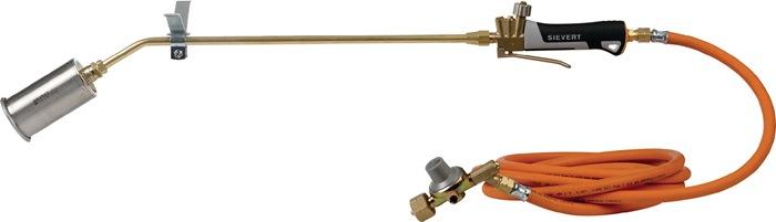 Kit chalumeau propane SIEVERT HBS 3460-60/850 mm - Réducteur de pression manuel - Tuyau 5m - Tête brûleur inox 60mm_0