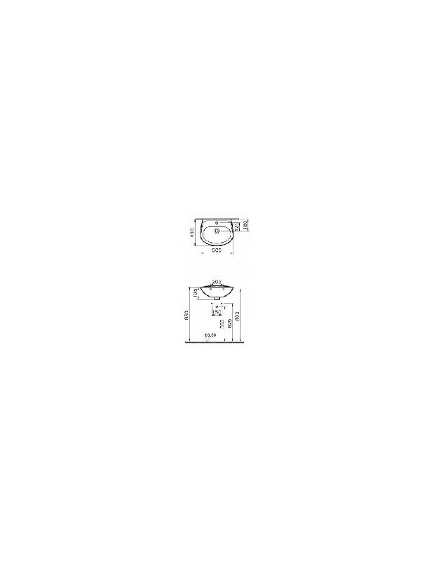 LAVE MAINS BLANC NORMUS 505X410 - VITRA - 5079L003-1029