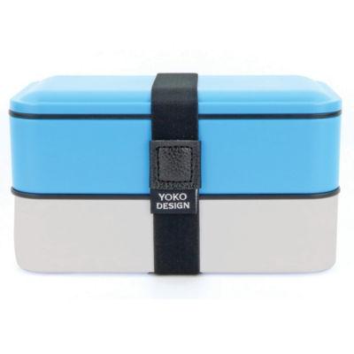 Lunch Box Yoko Design, 2 compartiments, 1200ml, coloris bleu_0