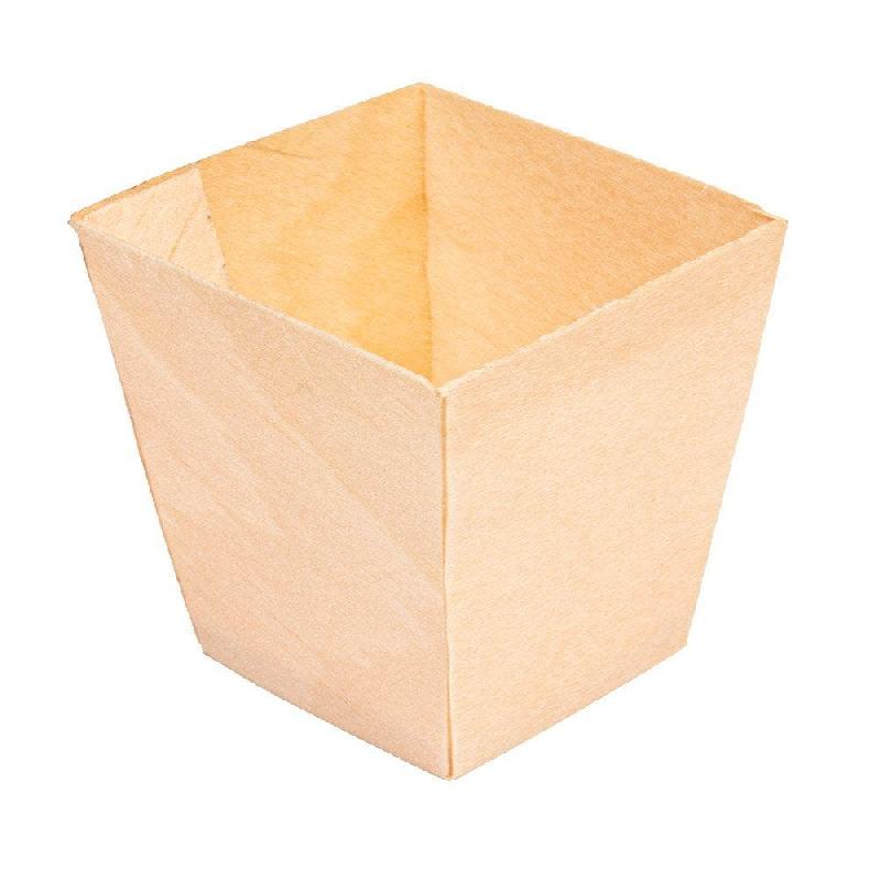 Mini bol en feuille de pin naturel 4,5x4,5x4,5cm par 50_0