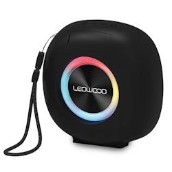 Mini enceinte Bluetooth Ledwood XPLOR100, USB Carte TF, Puissance 70W - sur batterie 1200mAh, Fonction TWS, Protection IPX6 - 3666630007689_0