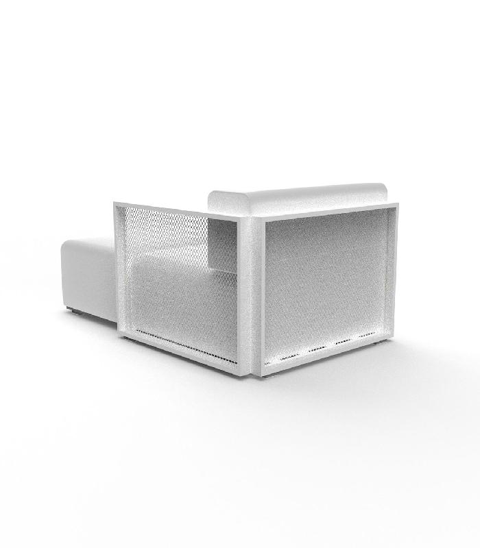 Module chaise-longue gauche THE FACTORY - blanc_0