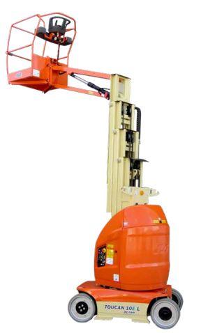 Nacelle automotrice - Toucan 10E-L - JLG - mât vertical avec JIB et 10m de hauteur de travail_0