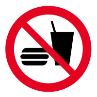 PANNEAU INTERDICTION DE MANGER OU DE BOIRE