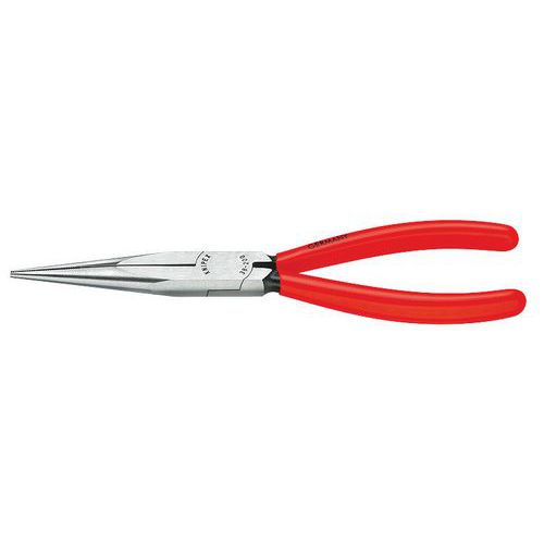 PINCE DE MÉCANICIEN 200MM DEMI-RONDE STRIÉE - GAINAGE PVC - TÊTE POLIE - KNIPEX