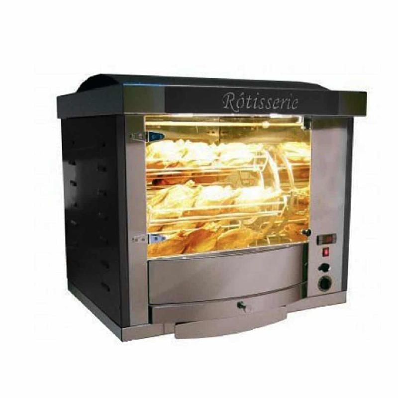 Rôtissoire professionnelle à balancelle en inox FUSION 5 (Couleur: Noir Réf - FUSION5-9005-nr-12)_0