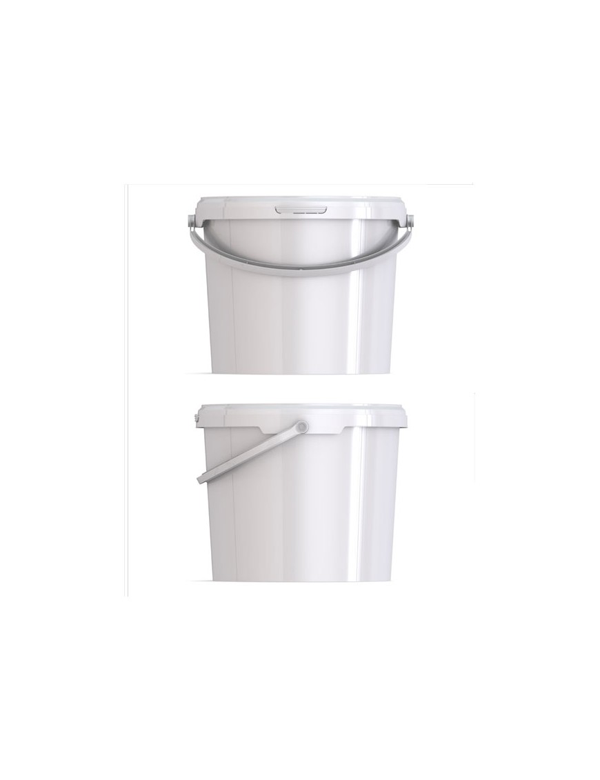 Seau plastique alimentaire de 5,6 litres - avec couvercle et anse en polypropylène_0