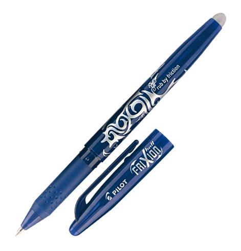 LOT DE 2 - STYLO ROLLER PILOT FRIXION BALL EFFAÇABLE À CAPUCHON POINTE 0,7 MM - ÉCRITURE FINE BLEU