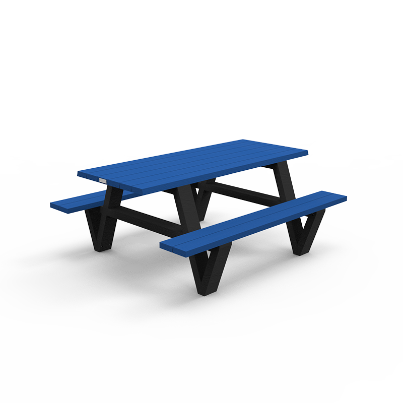 Table de pique-nique pointe PMR largeur1800 mm  piet. Noir - STD OR-TPN-05-PMR_0