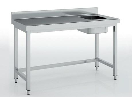 TABLE INOX CHEF  SÉRIE 600 MCCD60-140D LONGUEUR 140 CM