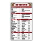 TARIF BOUCHERIE VIANDE HALAL