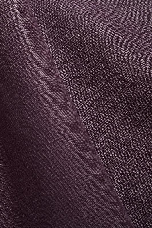 TISSU ÉPAIS PUR LIN COLORIS GRAPPE FONCÉ