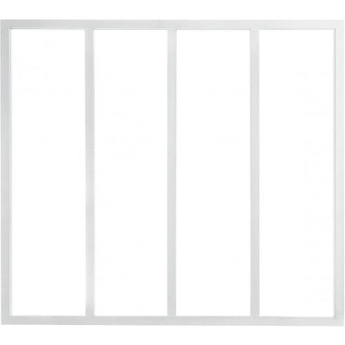VERRIÈRE INTÉRIEURE 4 CARREAUX 130 X 123,2 CM BLANC KIT ATELIER
