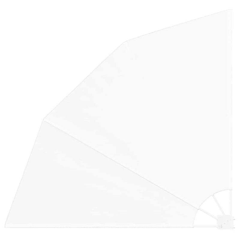 VidaXL Écran de confidentialité pour balcon Blanc 140 x 140 cm Modèle Balcon Solaria - 42000930_0