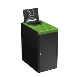 Rossignol - Meuble de tri restaurant collectif enfant 65L ALITRI - vert - vert acier 55770_0