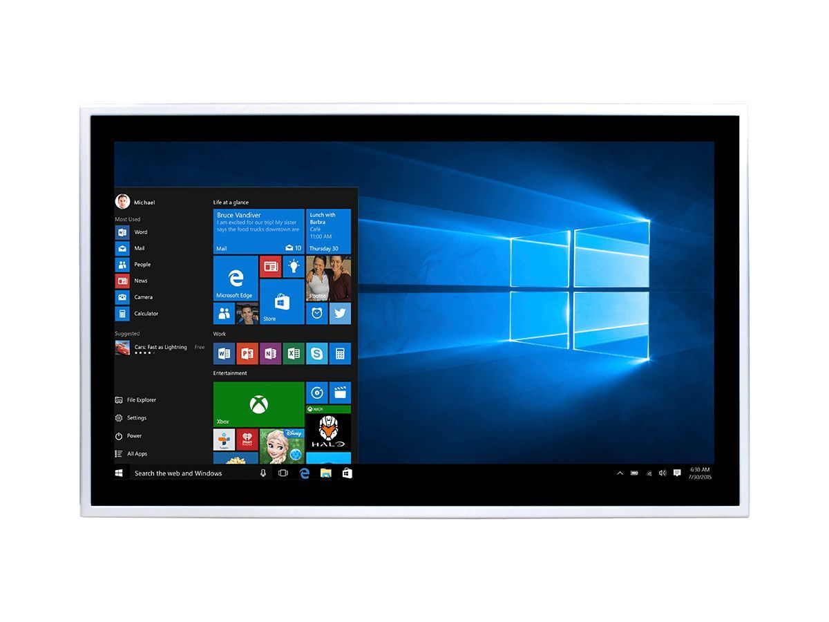Aslan-w722c - Panel PC industriel tactile 21.5'' Multitouch - Intel® J1900 2.0 / 2.42 GHz - Face avant IP65 - Non ventilé_0