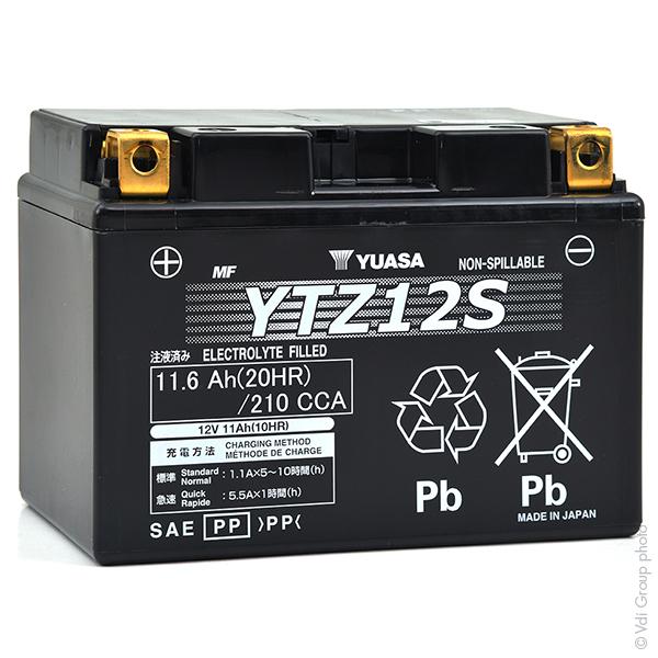 BATTERIE MOTO YUASA YTZ12S 12V 11AH_0