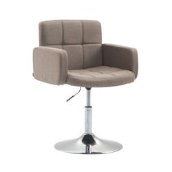 CLP Fauteuil lounge Los Angeles tissu Taupe - gris textile 1521533124_0