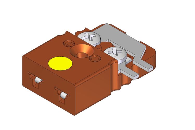 Connecteur pour thermocouple - Hamitherm - Femelle PCB montage latéral, haute température jusqu'à 350°C_0