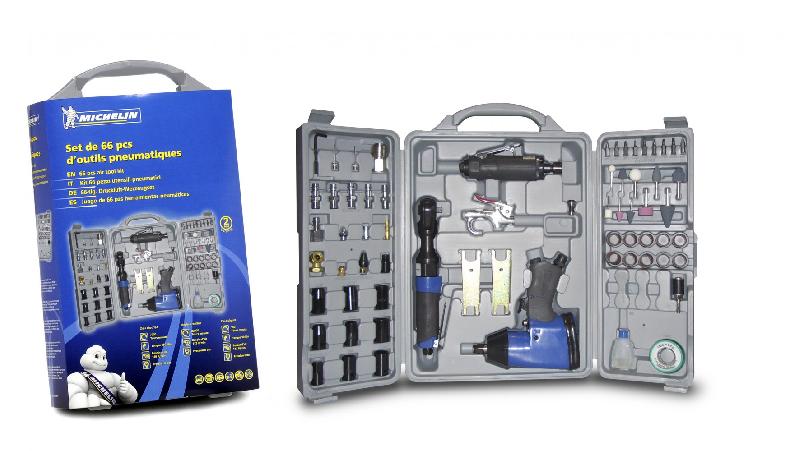 Malette de 66 pièces MICHELIN - Kit d'accessoires pour gonflage - Dimensions 10x40x33 cm_0