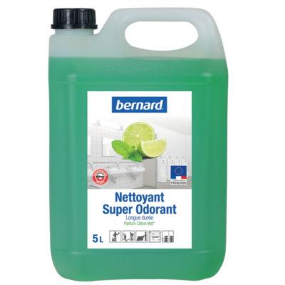 Nettoyant surodorant avec Bitrex à pH neutre Bernard citron vert 5 L_0