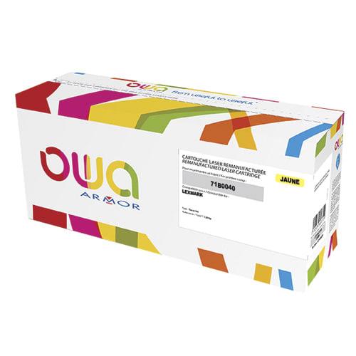 Owa toner compatible lexmark 71b0040 jaune k18132ow_0