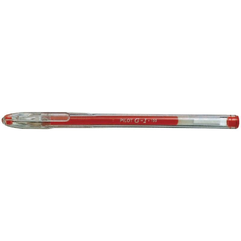 PILOT STYLO BILLE PILOT G1 - ENCRE GEL - 0,5 MM - ROUGE (PRIX À L'UNITÉ)