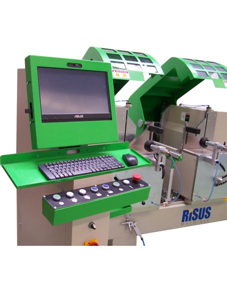 Ra-520 - Tronçonneuse à double tête - Idéal Machines - Scie 520 mm - Coupe aluminium 45°-90°_0