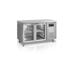 Refroidisseur de comptoir 2 portes vitrées GN1/1 SS304 - 272 L | Tefcold - CK7210G - 5708181363215_0