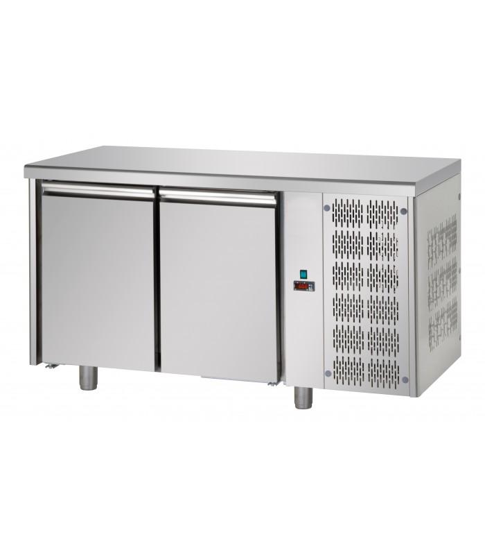 Table inox négative - 2, 3 ou 4 portes - profondeur GN 1/1 - (-18°C à -20°C) - acier AISI 304_0