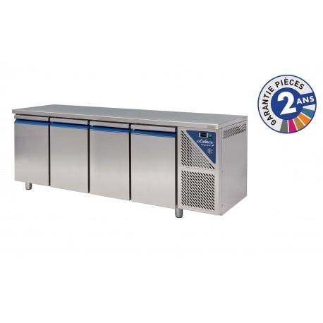 Table réfrigérée positive 0/+10°C - 630 L - 4 portes - groupe logé froid tropicalisé - tout inox - Dalmec TG704C-2_0