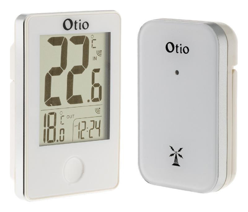 Thermomètre avec capteur sans fil blanc - Otio_0