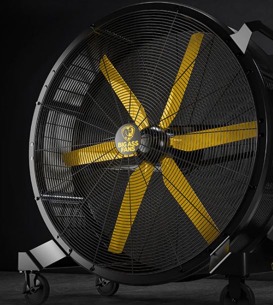 Ventilateur mobile et directionnel Sidekick - Big Ass Fans - puissant et compact - flux d'air jusqu'à 35m - étanche IPX5_0
