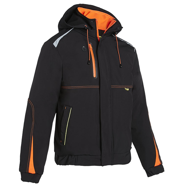 VESTE RESPIRANTE WATERPROOF MORANE NOIR ET ORANGE TAILLE S NORTH WAY