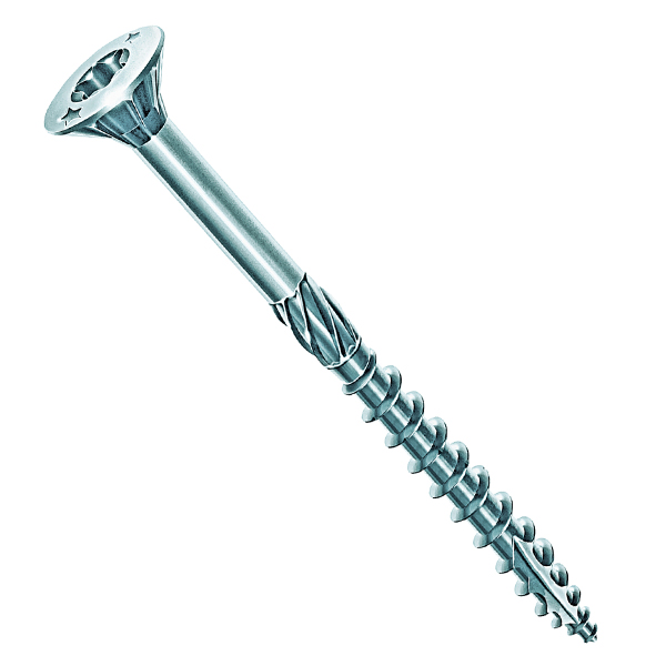 VIS BOIS ROCKET CHARPENTE TÊTE FRAISÉE TORX ACIER ZINGUÉ FILETAGE PARTIEL 8X340/100 MM BOÎTE DE 50