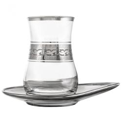 YO DECO Yodeco verres à café ou à thé avec ces soucoupes Ali 10 cl x 6 - Coffret - 3665273011022_0