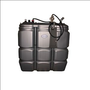 970380 - Cuves à huiles et lubrifiants Renson - 750L huile usagée - Réservoir double paroi avec pompe 1:1 70L/m_0