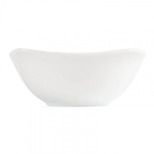 BOLS CARRÉS ARRONDIS EN PORCELAINE BLANCHE OLYMPIA Ø 140 MM - LOT DE 12