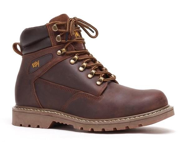 Chaussures de sécurité montantes tout terrain - cuir pleine fleur hydrofuge - 40_0