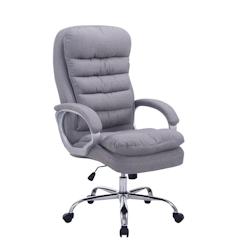 CLP Fauteuil de bureau XXL Vancouver Tissu Gris - gris textile 191692208_0