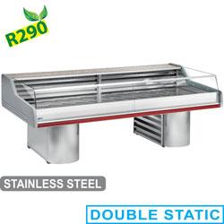 Comptoir réfrigéré vitrine self-service Saigon PLUS - modèle SG15BS/C1-R2 - 1500x1195x1000 mm - 0° à +2° - 230V_0