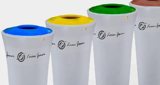 Corbeille Iris - Polyéthylène rotomoulé, anti-vandalisme, personnalisable_0