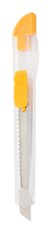 Cutter en plastique transparent - couleur jaune - 11g_0