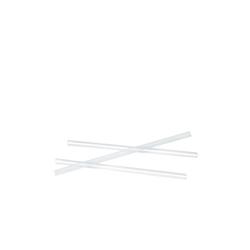 FHC - Paille plastique PP droite transparente en boite PVC   H125mm - 10000Pcs - transparent plastique 3282552122592_0