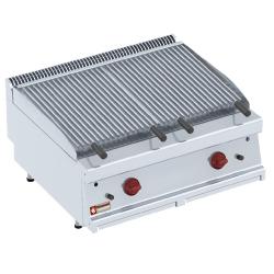 Grill pierre de lave 1/1 module - Grille en Z inox - PLX87-MF - Cuisson sécurisée et moelleuse_0