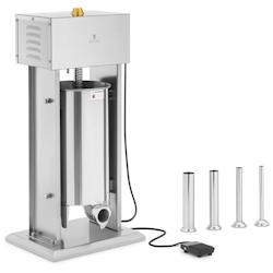 Helloshop26 - Poussoir à saucisse 15 litres électrique avec 4 tubes de remplissage acier inoxydable 14_0009755 - 3000221823355_0