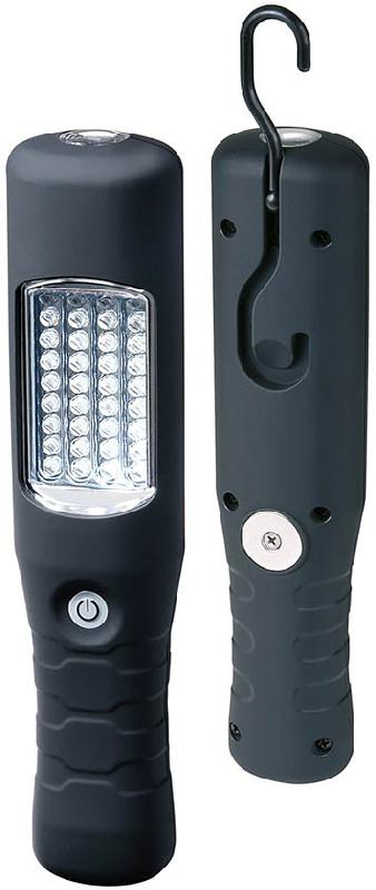 Lampe torche rechargeable 1175390 à LED - 36 + 1 - IP54 - Protection contre poussières et projections d'eau_0