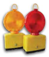 Lampes NITRA jaunes ou rouges à LED L3 - Sodimar - Double face rouge pour chantiers SNCF_0